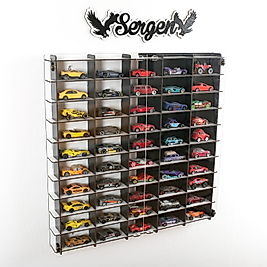 Kara Kartal Pleksi Kapak 1/64  Oyuncak Hobi Koleksiyon Model,Akrilik Kapaklı Araba Rafı Duvar Rafı