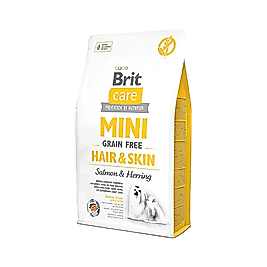 Brit Care Mini Saç ve Cilt Bakımı Tahılsız ve Somonlu Yetişkin Köpek Maması (2 kg)