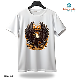 Motorcu Tarzı Baskılı Oversize Unisex Tişört