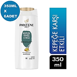 Pantene 350ml x 6ad  pro-v kepeğe karşı etkili