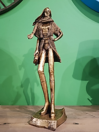 MERCAN MOBİLYA AKSESUAR,,40 cm BAY AYAKTA, Polyester Dekoratif Biblo, hediyelik eşya