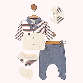 Erkek Bebek Yenidoğan 5'li Hastane Çıkış Seti