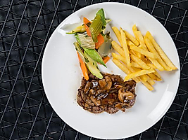 Mantarlı Izgara Bonfile / Grilled Mushroom Tenderloin