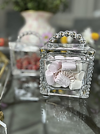 İstiridye model kare cam kavanoz