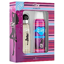 SHE IS SEXY KADIN PARFÜM SETİ 50 ml EDT + 150 ml DEODORANT