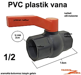 1/2 PLASTİK KÜRESEL VANA PVC VANA