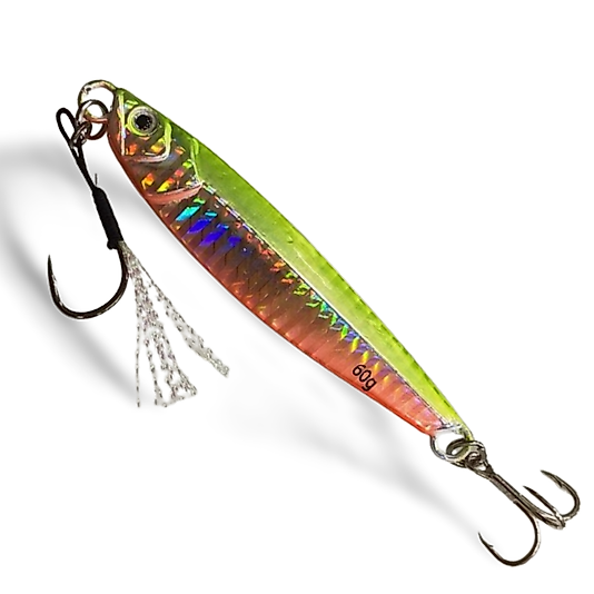 Katta 60 gr Asist'li Metal Jig (Yeşil Turuncu)