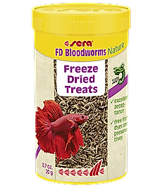Sera FD Bloodworms (kan kurdu) Nature 250 ml