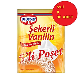 Dr.oetker 5li poşet şekerli vanilin x 30ad