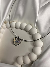 Pearl Clover Chain Necklace Model Çelik Kolye