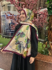 İpekseli Çiçek Desen Şal