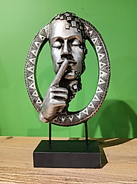 MERCAN MOBİLYA AKSESUAR, Duymadım Adam BUST, Polyester  Biblo, hediyelik eşya 34 CM