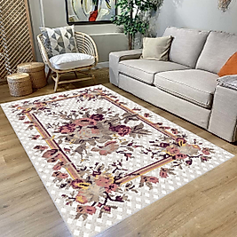 Rovigo Home Dijital Baskı Yıkanabilir Kaymaz Taban Salon Halı RVG1924-HT451