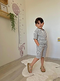YENİ SEZON ÇİZGİLİ MÜSLİN TAKIM