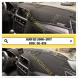 Audi Q5 2008 - 2017 Konsol Torpido 3D Koruma