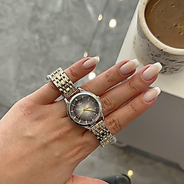 Yuvarlak Silver saat