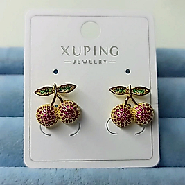 Xuping 14K Kiraz 🍒 Küpe