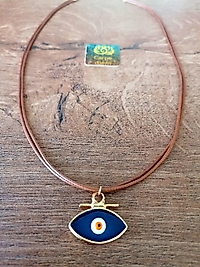 Mineli Göz Figürlü Kolye