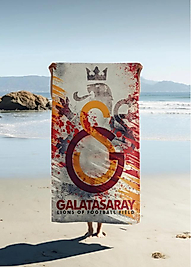 Modern Tasarımlı Taraftar Dijital Baskılı Plaj Havlusu – 80x160 cm T001