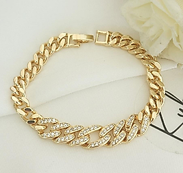 14K TASLI GURMET CELIK BİLEKLİK