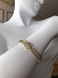 14K Örümcek Ağı Model Bileklik