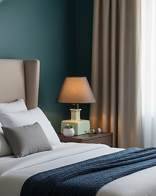 Uzun Boyunlu Seramik Kare Abajur Açık Yeşil AB030