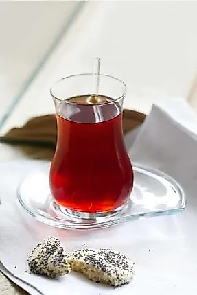 Lav Eva Çay Takımı Çay Seti Çay Bardağı Ve Tabağı 12 Parça