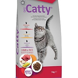 Catty Kuzu Etli Pirinçli Yetişkin Kedi Maması 1 Kg