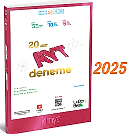 345 - AYT 20 li Kimya Deneme - GÜNCEL BASKI üçdörtbeş yayıncılık