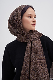 Nilla Pamuklu Şal Bloom Vizon