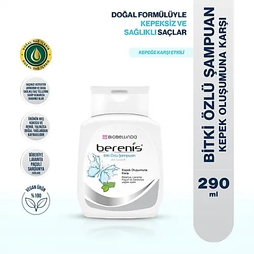 Berenis Bitki Özlü Şampuan Kepek Oluşumuna Karşı