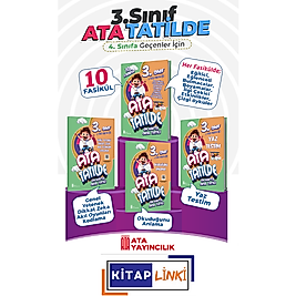 Ata Tatilde 3. sınıf Yaz Tatili Çalışma Kitapları Seti 4 kitap Ata Yayıncılık