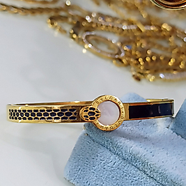 Çelik Gold Bulgari Siyah 🐍 Kelepçe
