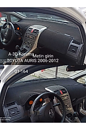 Toyota Auris 2006-2012 Konsol Torpido 3D Koruma