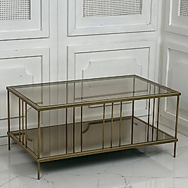 İNTA ÇUBUK ORTA SEHPA (eskitme Gold)