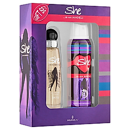 SHE IS AN ANGEL KADIN PARFÜM SETİ 50 ml EDT + 150 ml DEODORANT