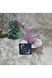 2.5 Cm Şerit Şifon Lila Kurdale 20 Mt.