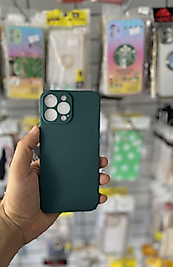 iPhone 13 Pro Max Soft Lansman Telefon Kılıfı Yeşil