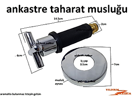 ANKASTRE TAHARAT MUSLUĞU LÜKS MODEL 1.KALİTE