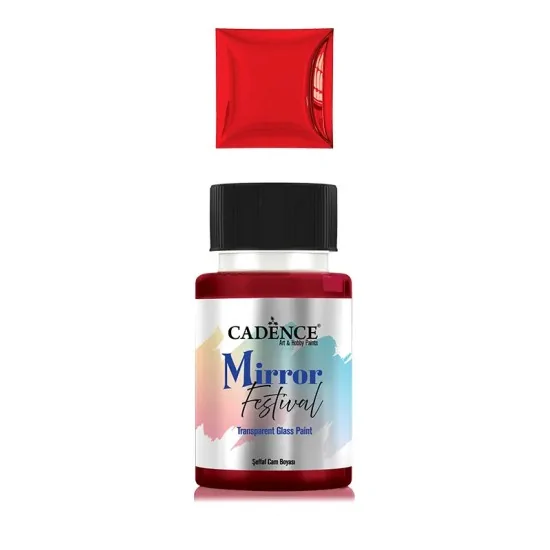 MF08 Kırmızı Mirror Festival Cam Boyası 50ML