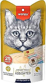 Wanpy Karışık 14x25 gr Sıvı Kedi Ödül Maması