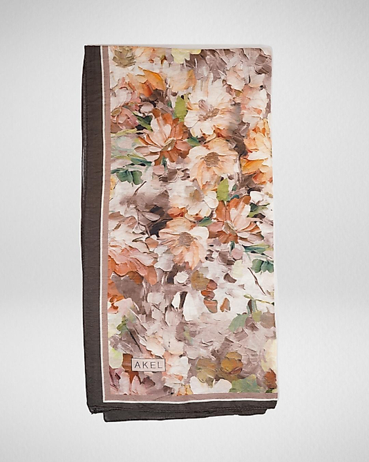 Spring Eşarp Pastel Çiçek Desenli