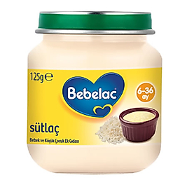 Bebelac Sütlaç Kavanoz 125 G 6+ Ay