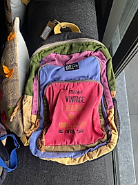 Old Cotton Cargo 5017-1 new Pathcwork Çok Bölmeli Günlük Sırt Çantası