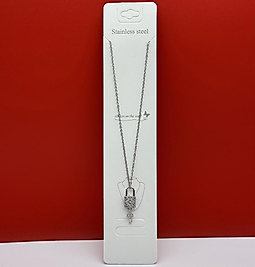 Anahtar figürü Çelik kolye silver