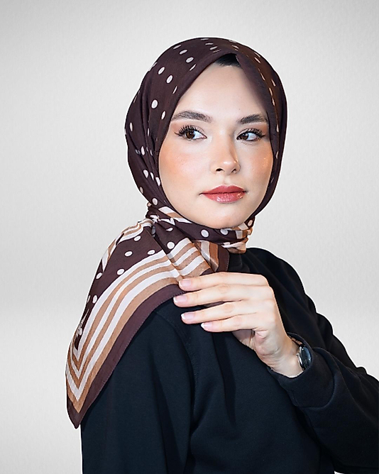 Spring Eşarp Yeni Desen Puantiye Desen