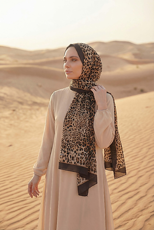 Spring Leopar Desenli Şal