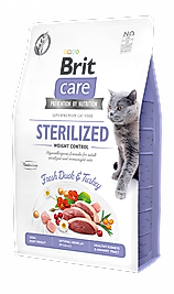 BRIT CARE STERILIZED WEIGHT CONTROL 2KG (Ördekli - Kısırlaştırılmış, Kilo Kontrolü)