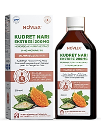 Novlex® Kudret Narı (Momordica), Rezene, Mayıs Papatyası, Mucosave FG ve Zencefil Ekstraktı İçeren Sıvı Takviye Edici Gıda