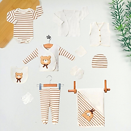 Bear Nakışlı 11 Parça Hastane Çıkışı Seti